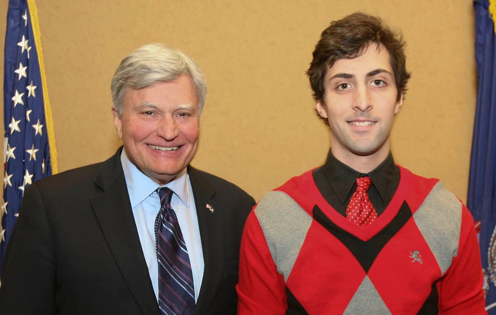 Senator Nozzolio Alex Barrette as an Itern in his Seneca Falls